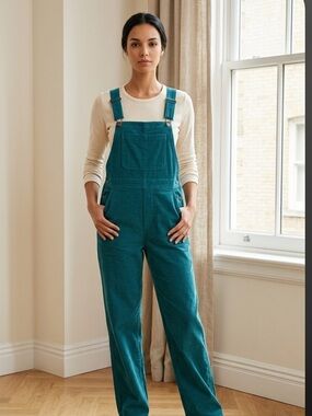 Vintage Green Overalls Hovis Hovland Women’s 11 Twill Workwear Utility New